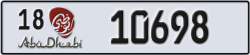 abu dhabi - code - 18 - number -10698