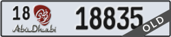 abu dhabi - code - 18 - number -18835