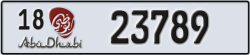 abu dhabi - code - 18 - number -23789