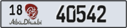 abu dhabi - code - 18 - number -40542