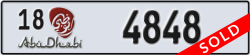 abu dhabi - code - 18 - number -4848