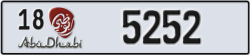 abu dhabi - code - 18 - number -5252