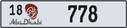 abu dhabi - code - 18 - number -778