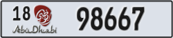 abu dhabi - code - 18 - number -98588