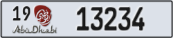 abu dhabi - code - 19 - number -13234
