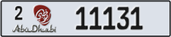 abu dhabi - code - 2 - number -11131