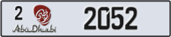 abu dhabi - code - 2 - number -2052