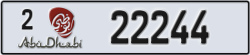 abu dhabi - code - 2 - number -22244