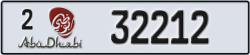 abu dhabi - code - 2 - number -32212