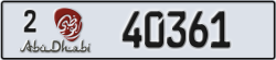 abu dhabi - code - 2 - number -40361