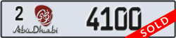 abu dhabi - code - 2 - number -4100