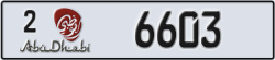 abu dhabi - code - 2 - number -6603