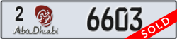 abu dhabi - code - 2 - number -6603