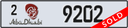 abu dhabi - code - 2 - number -9202
