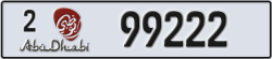 abu dhabi - code - 2 - number -99222