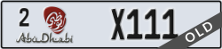 abu dhabi - code - 2 - number -X111