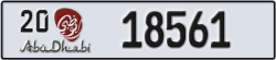 abu dhabi - code - 20 - number -18561