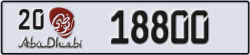 abu dhabi - code - 20 - number -18800