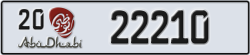 abu dhabi - code - 20 - number -22131