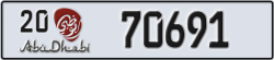 abu dhabi - code - 20 - number -70691
