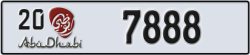 abu dhabi - code - 20 - number -7888