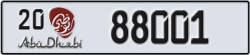 abu dhabi - code - 20 - number -88001