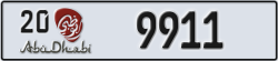 abu dhabi - code - 20 - number -9911