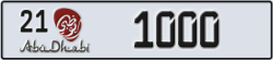 abu dhabi - code - 21 - number -1000