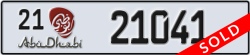 abu dhabi - code - 21 - number -21041