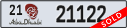 abu dhabi - code - 21 - number -21122