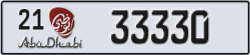 abu dhabi - code - 21 - number -33330