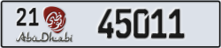 abu dhabi - code - 21 - number -45011