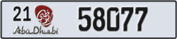 abu dhabi - code - 21 - number -58077