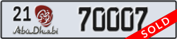 abu dhabi - code - 21 - number -70007
