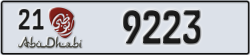 abu dhabi - code - 21 - number -9223