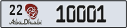 abu dhabi - code - 22 - number -10001
