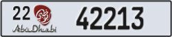 abu dhabi - code - 22 - number -42213