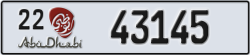 abu dhabi - code - 22 - number -43145