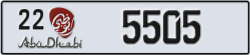 abu dhabi - code - 22 - number -5505
