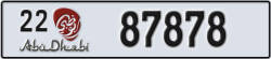 abu dhabi - code - 22 - number -87878