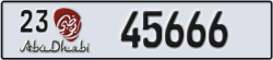 abu dhabi - code - 23 - number -45666