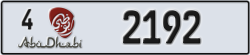 abu dhabi - code - 4 - number -2192