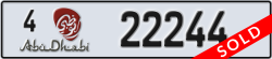 abu dhabi - code - 4 - number -22244