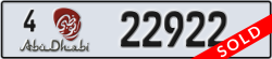 abu dhabi - code - 4 - number -22922