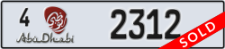 abu dhabi - code - 4 - number -2312