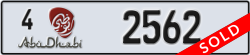 abu dhabi - code - 4 - number -2562