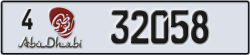 abu dhabi - code - 4 - number -32058