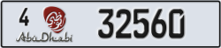abu dhabi - code - 4 - number -32560