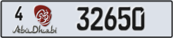 abu dhabi - code - 4 - number -32650