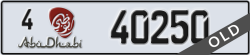 abu dhabi - code - 4 - number -40250